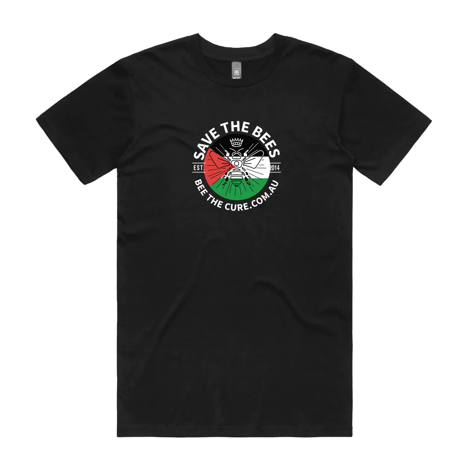 Black front flat lay