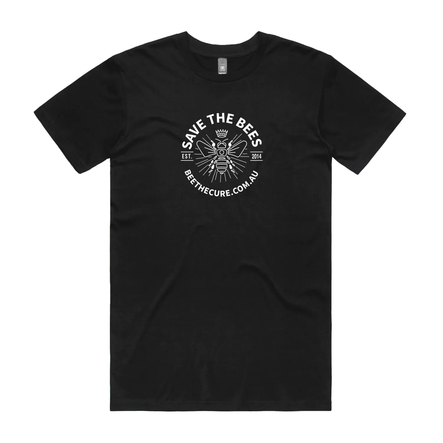 Black front flat lay