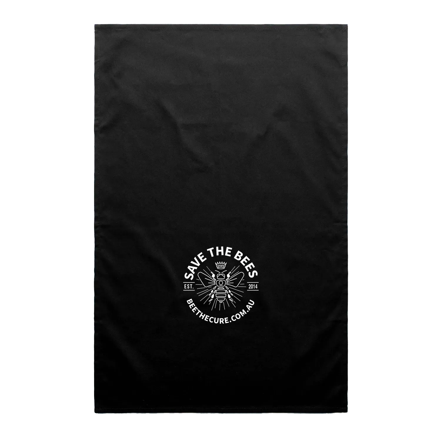 Black front flat lay