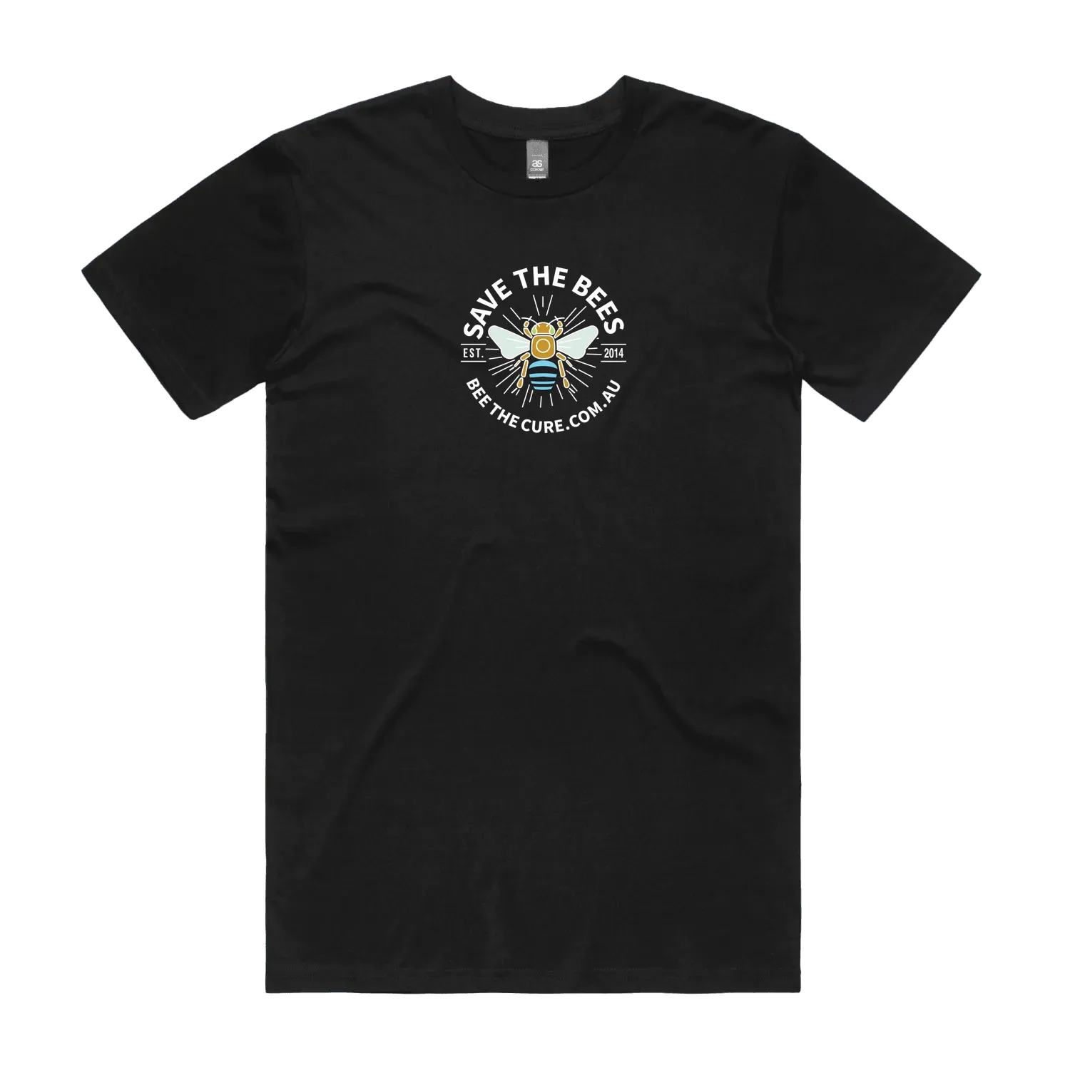 Black front flat lay