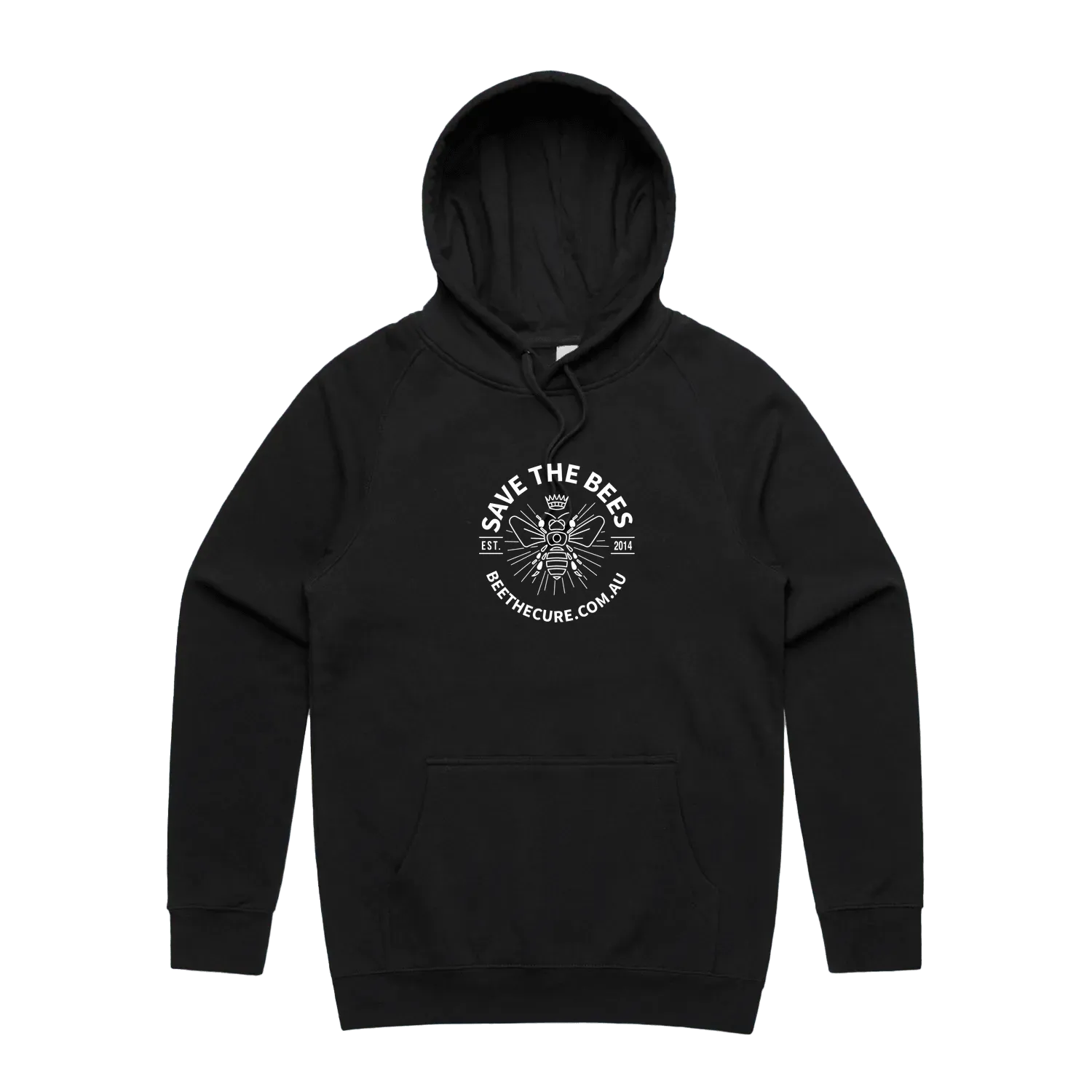 Black front flat lay
