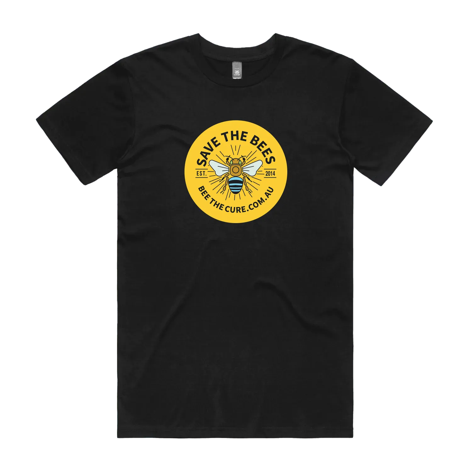 Black front flat lay