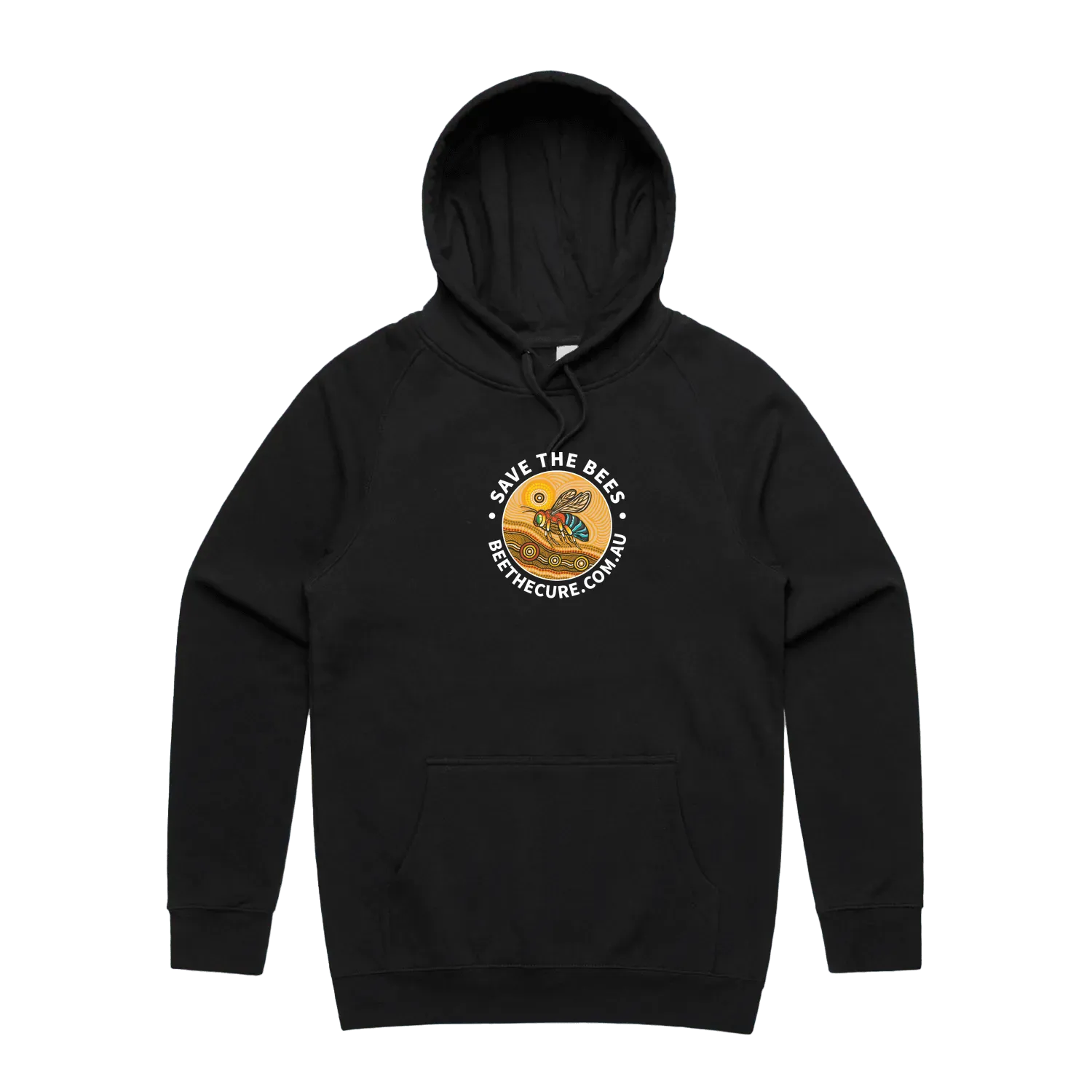 Black front flat lay