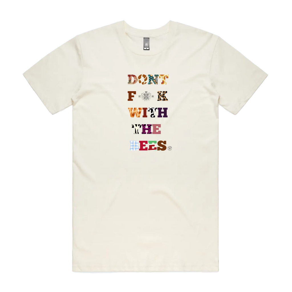 Don't F*@K with the Bees - T-Shirt | Unisex | White Beige or Red