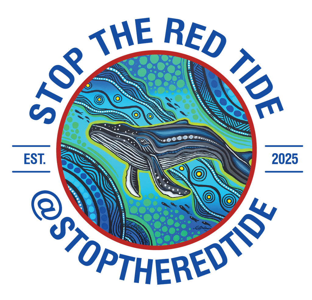 Stop the Red Tide Tee | Save the Bees x Diwana Dreaming | White