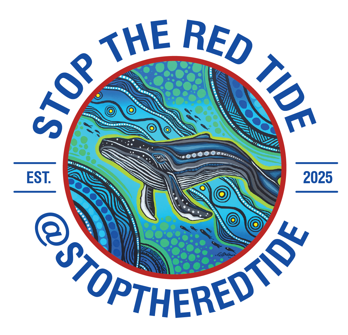 Stop the Red Tide Tee | Save the Bees x Diwana Dreaming | White