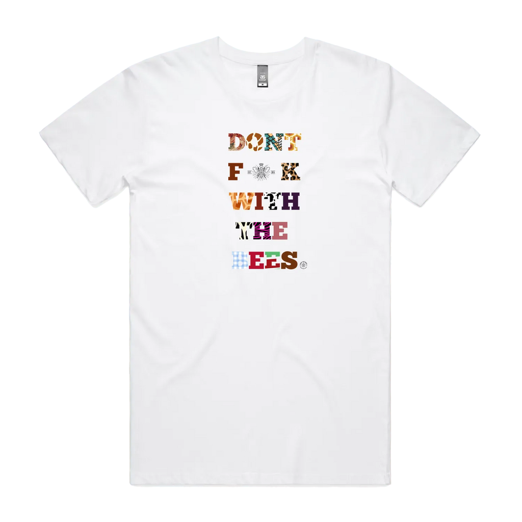 Don't F*@K with the Bees - T-Shirt | Unisex | White Beige or Red